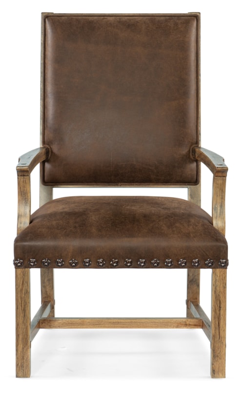 Casual Leather Host Chair