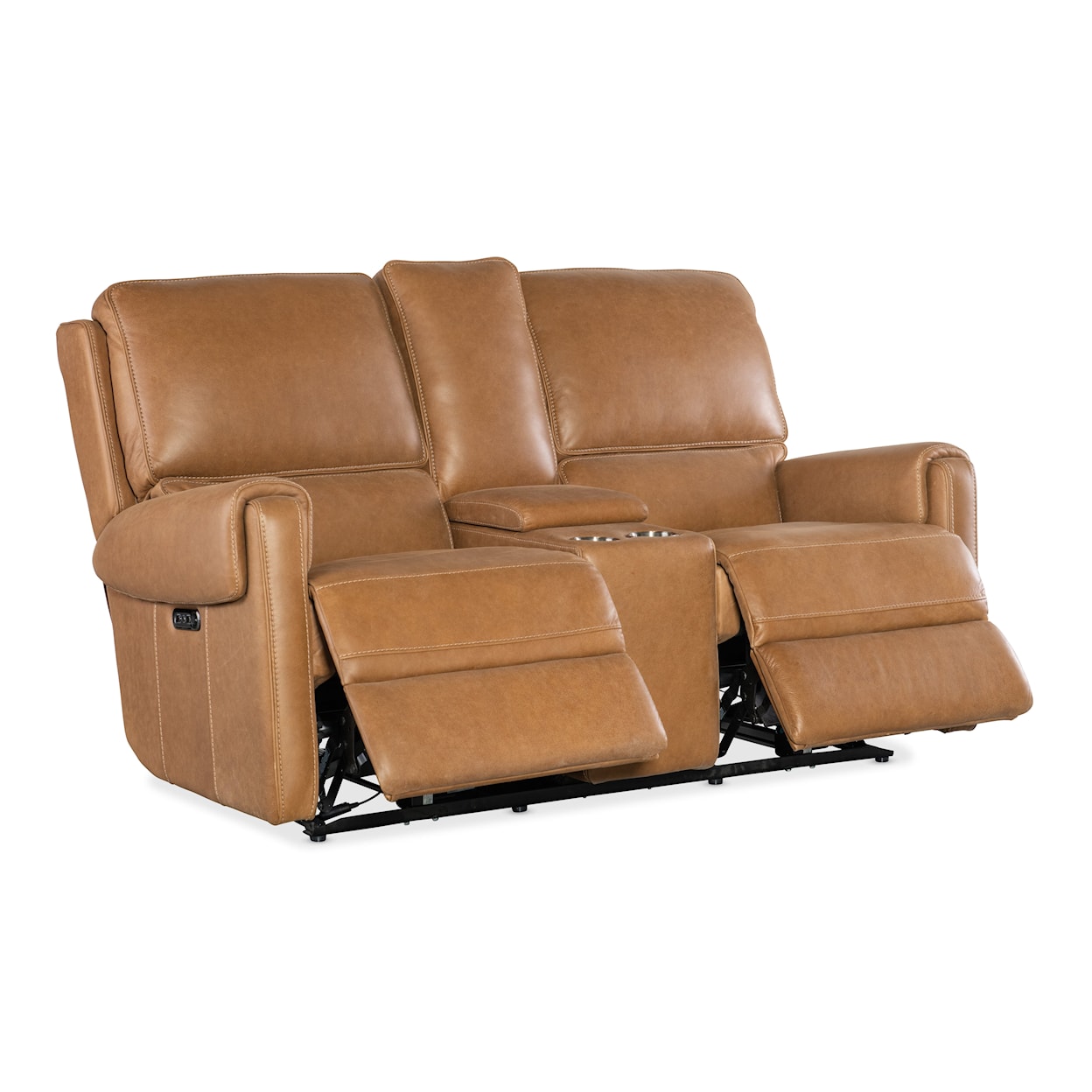 Hooker Furniture SS Power Console Loveseat w/Power Headrest