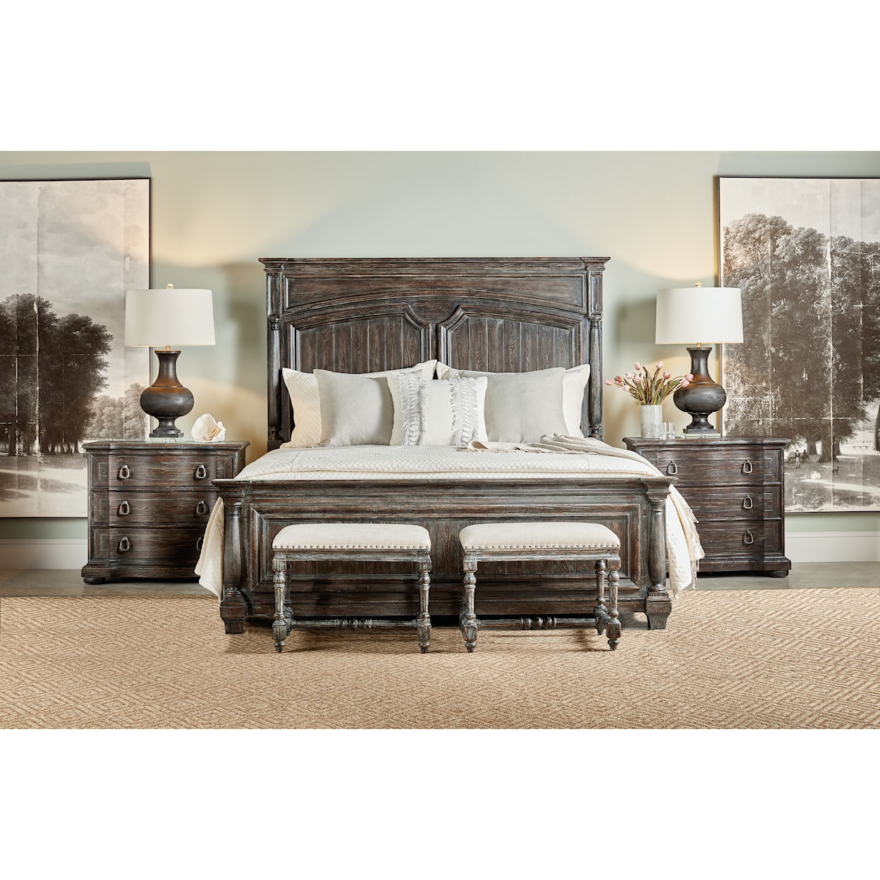 Hooker Furniture Traditions King Panel Bed