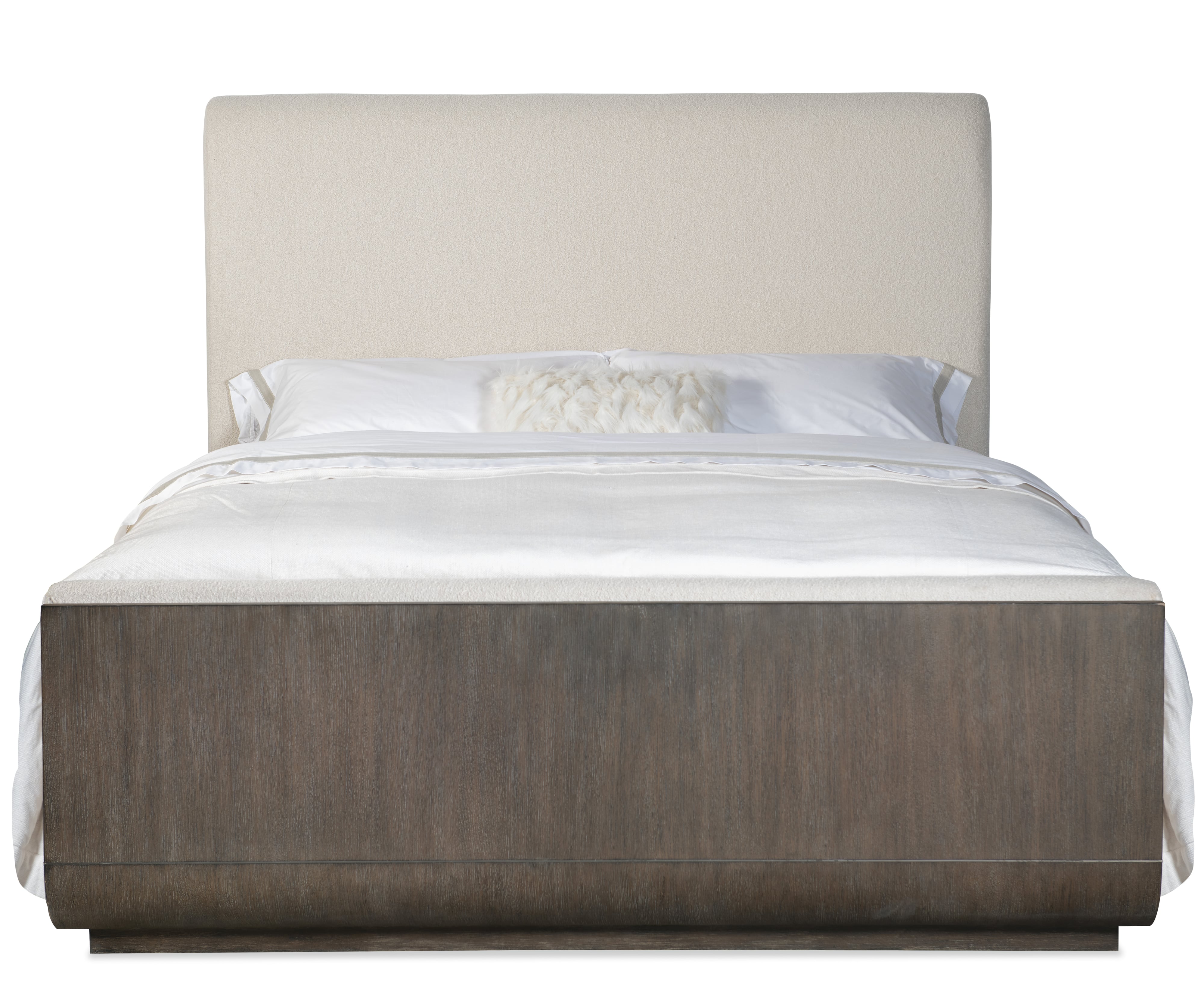 California King Upholstered Panel Bed