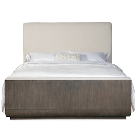 King Upholstered Panel Bed