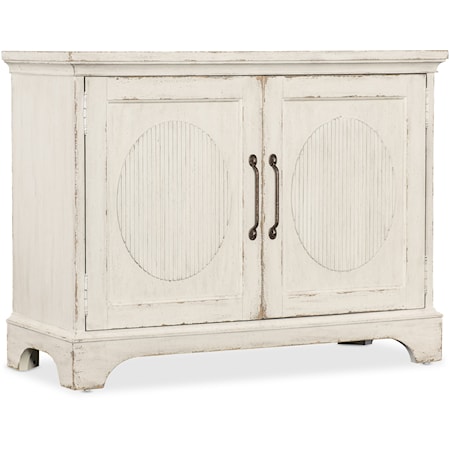 Traditional 2-Door Chest with Adjustable Shelf