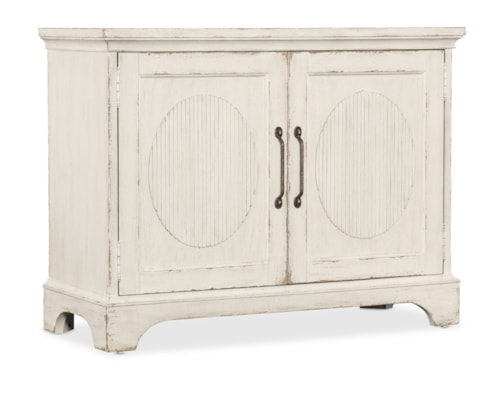 Traditional 2-Door Chest with Adjustable Shelf