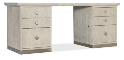 Contemporary 6-Drawer Executive Desk