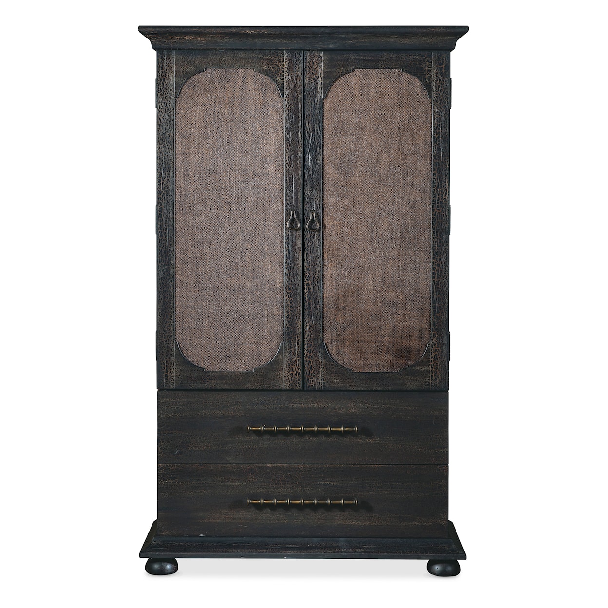 Hooker Furniture Big Sky 2-Door Charred Timber Bedroom Wardrobe