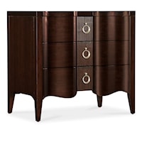 Transitional 3-Drawer Nightstand with Self-Closing Drawers