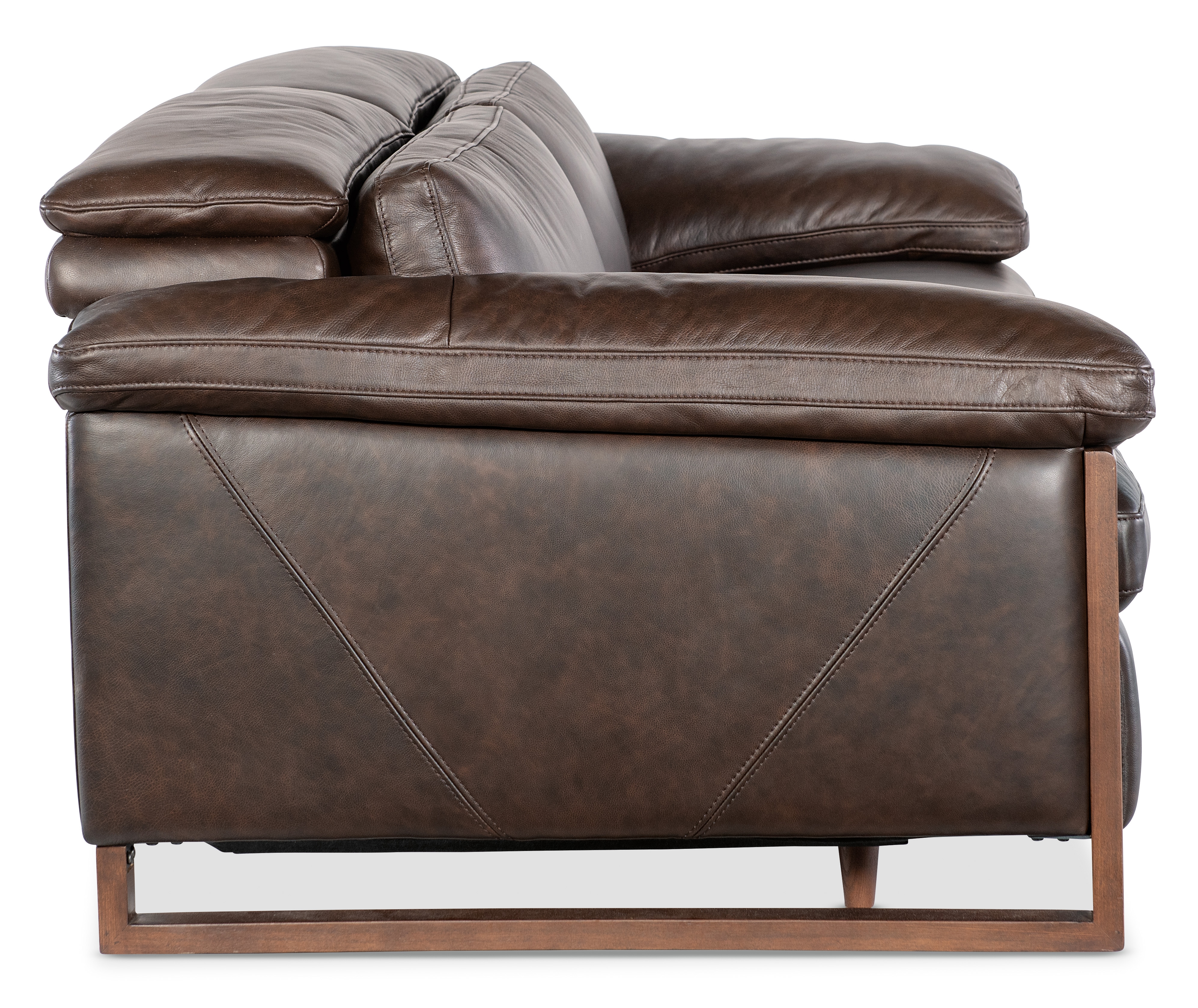 Leather Power Double-Reclining Sofa