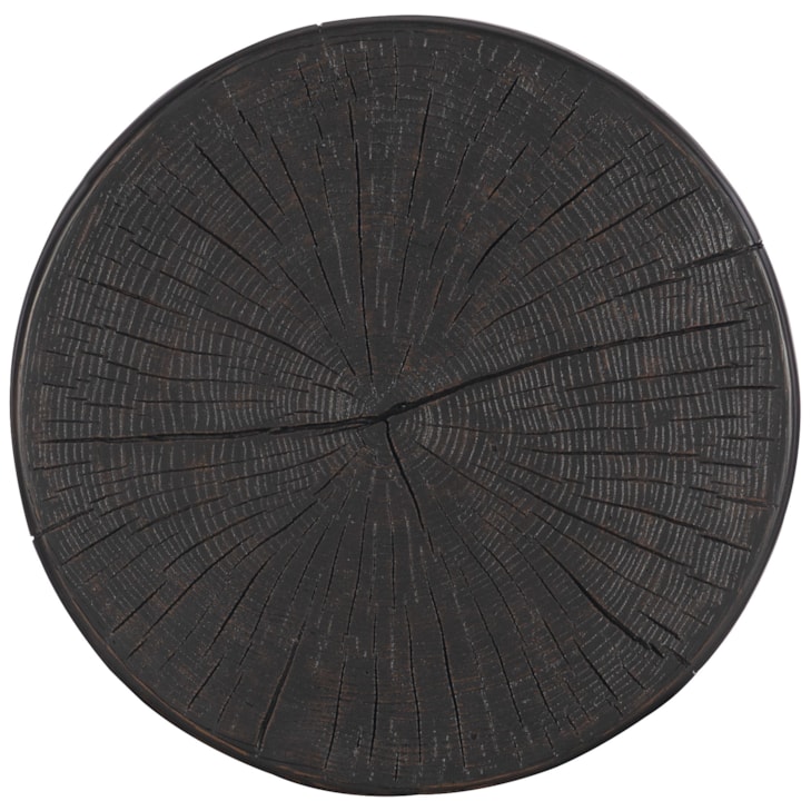 Hooker Furniture Commerce and Market Carved Stump Side Table