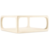 Contemporary Square Cocktail Table with Lower Shelf