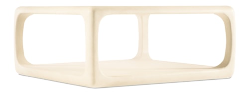 Contemporary Square Cocktail Table with Lower Shelf