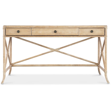 Casual Writing Desk with Drop-Front Drawer