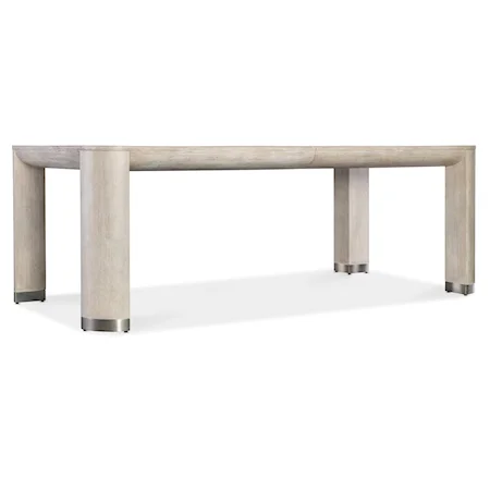 Contemporary Rectangular Dining Table with 24" Leaf