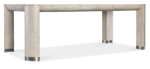 Contemporary Rectangular Dining Table with 24" Leaf