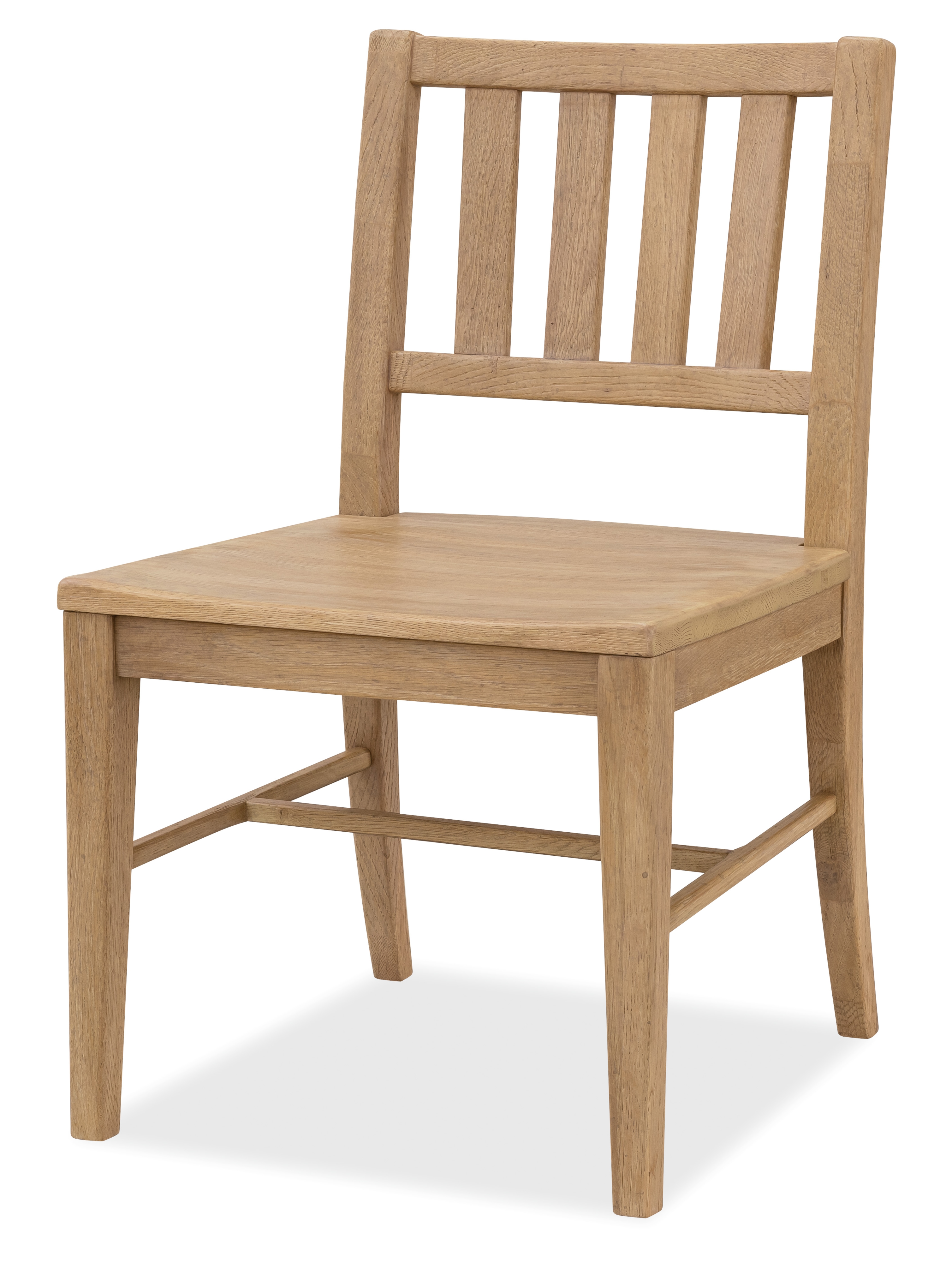 Open Slat-Back Dining Side Chair