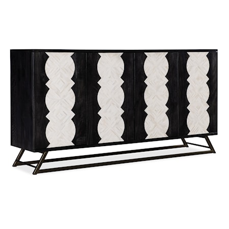 4-Door Moroccan Modern Storage Credenza