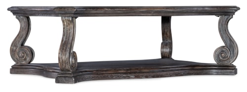 Traditional Rectangle Wood Cocktail Table