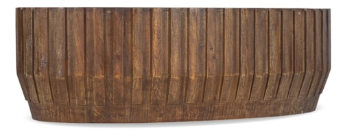 Contemporary Oval Cocktail Table