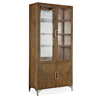 Casual Display Cabinet with Glass Doors