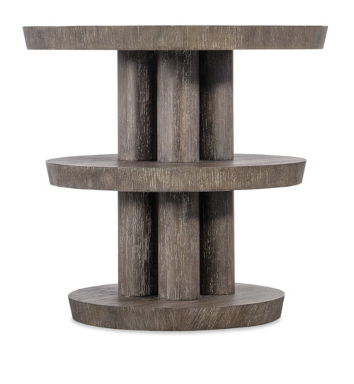 Contemporary 3-Level Round Side Table