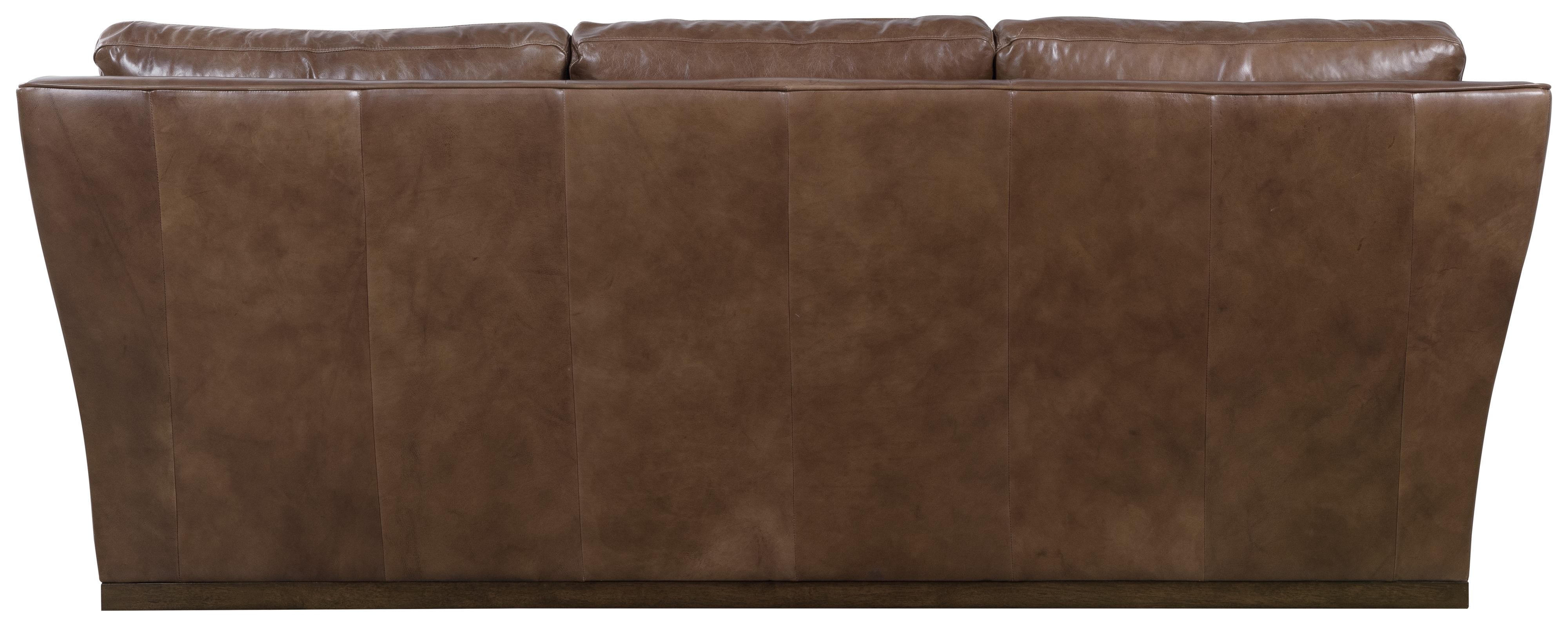 Leather Flared-Arm Sofa