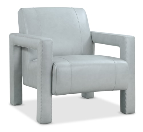 Contemporary Leather Accent Chair