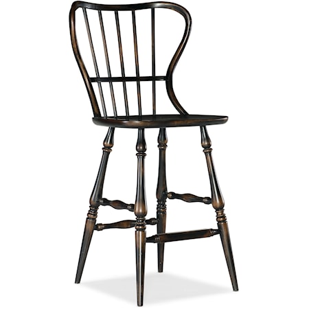 Spindle Back Bar Stool