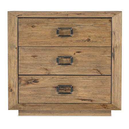 3-Drawer Nightstand with USB Port