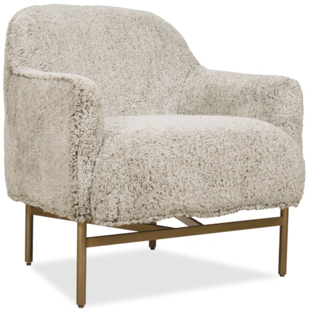 Glam Barrel-Back Lounge Chair