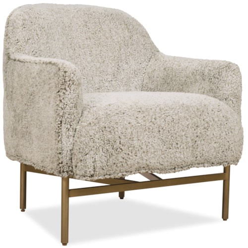 Modern Glam Barrel-Back Lounge Chair