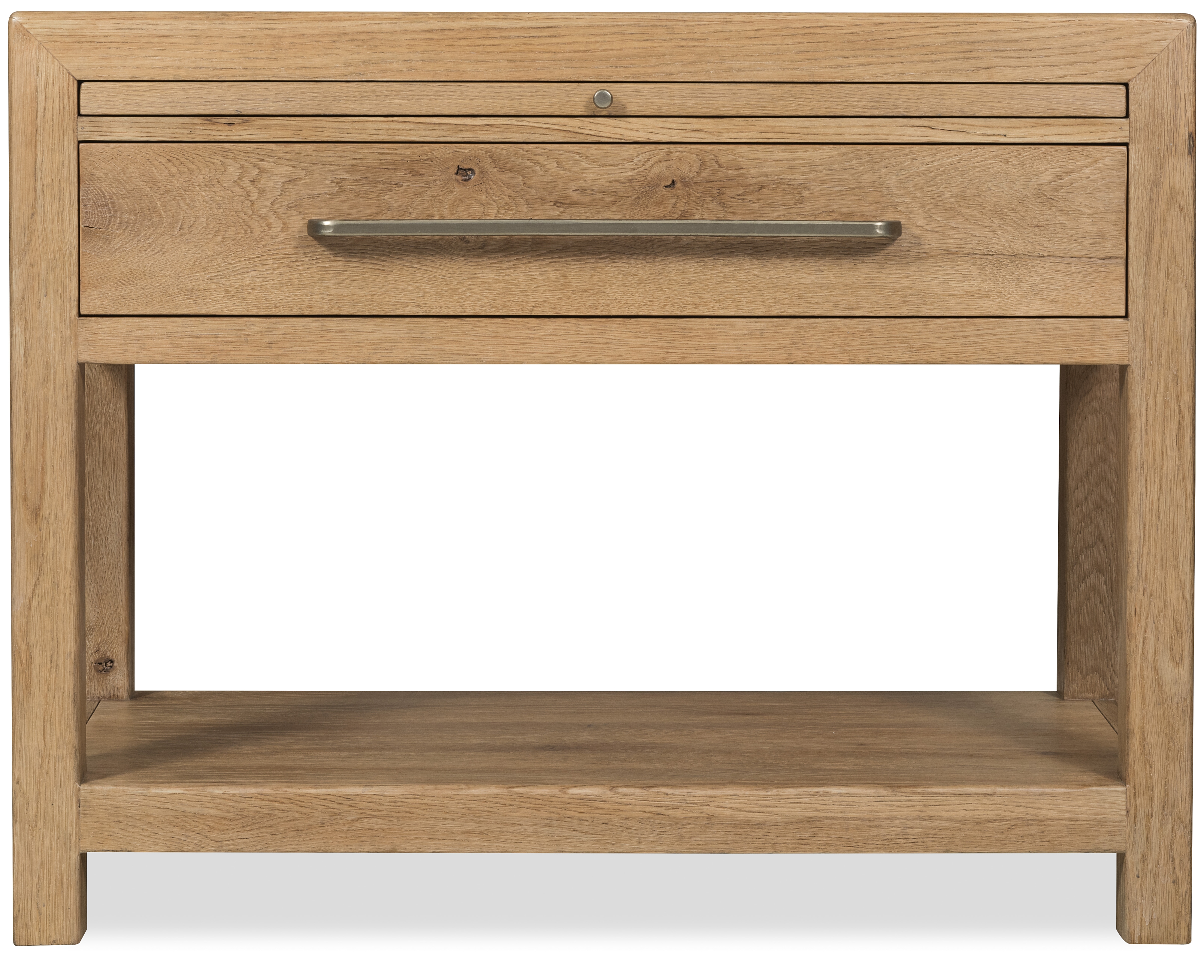 Hooker Furniture Driftwood Stone-Top Single-Drawer Nightstand
