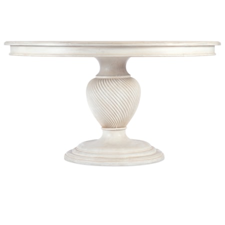54 Inch Round Dining Table w/ 20-Inch Leaf