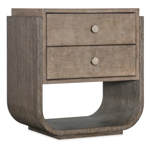 Contemporary 2-Drawer Nightstand