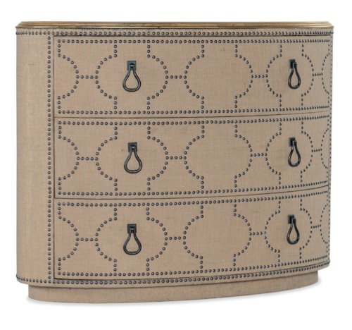 Casual Solid Wood Top 3-Drawer Chest