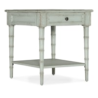 Traditional 1-Drawer End Table with Lower Shelf