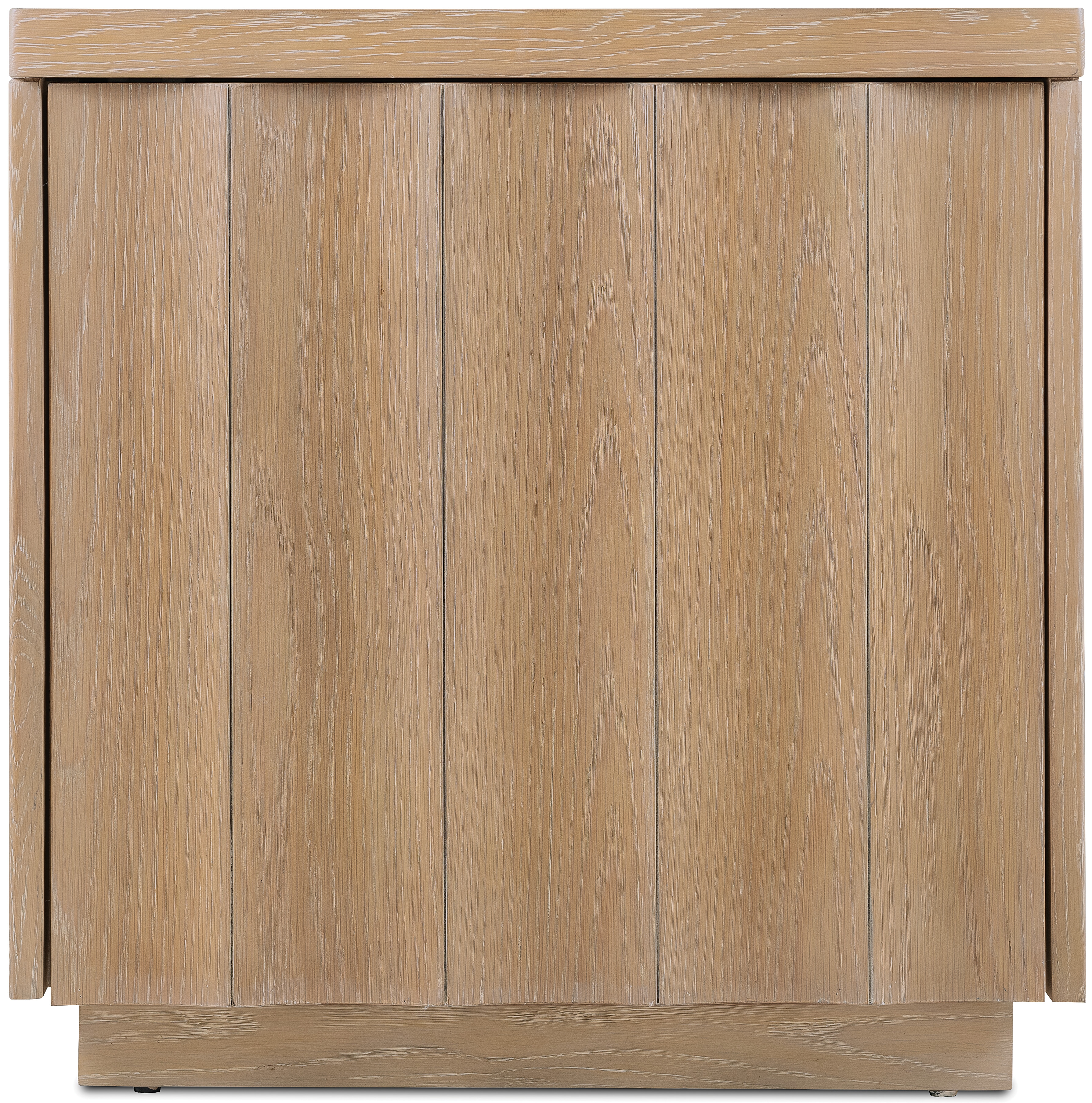 Hooker Furniture Commerce and Market Single-Door Scalloped Oak End Table