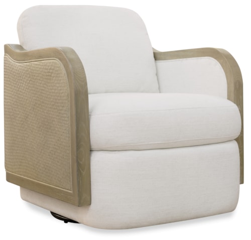 Modern Coastal Swivel Lounge Chair