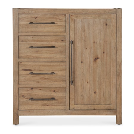 4-Drawer Door Chest