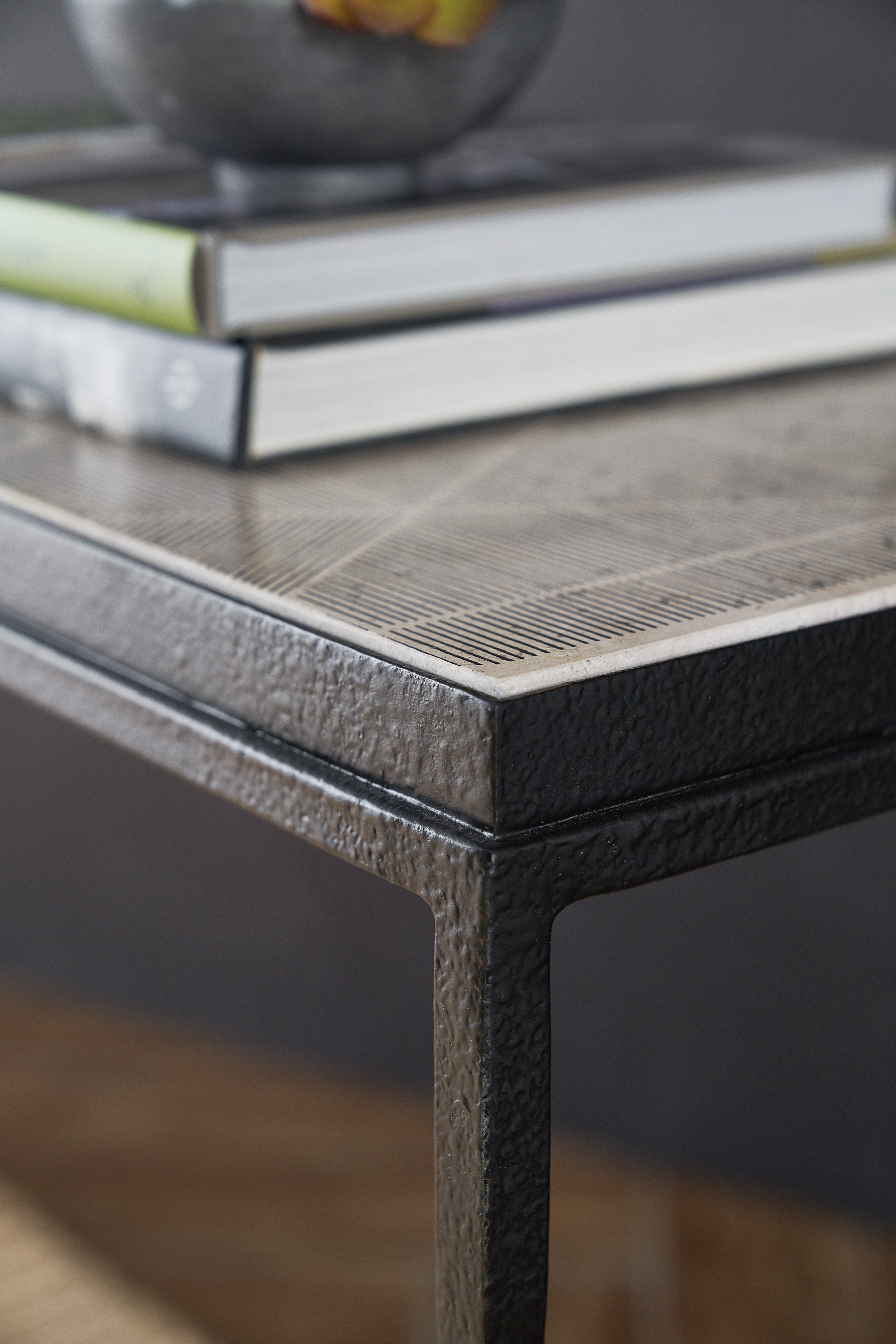 Metal-Wood Console Table