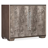 Contemporary 2-Door Accent Chest with Adjustable Shelf