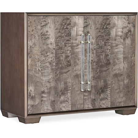 Contemporary 2-Door Accent Chest with Adjustable Shelf