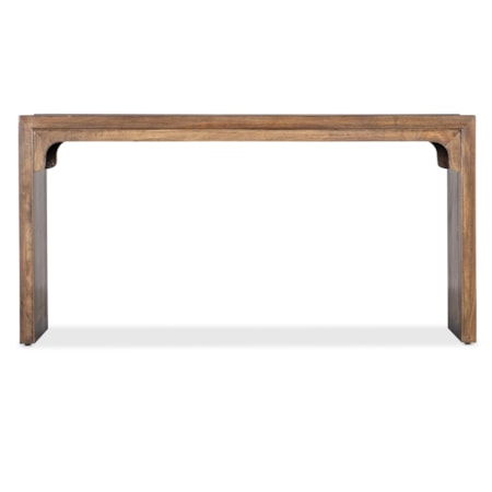 Console Table with Tempered Glass