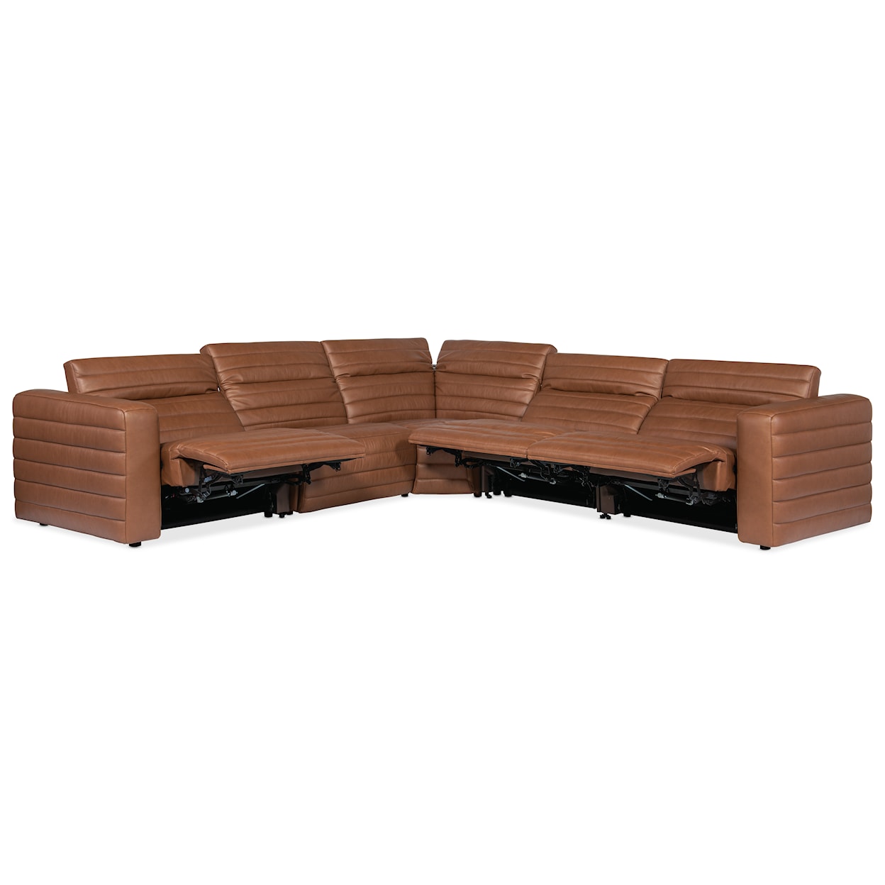 Hooker Furniture Chatelain 5 Pc Power Recline Sectional w/ Pwr Headrest