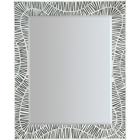 Casual Tiger Tooth Vertical Landscape Mirror