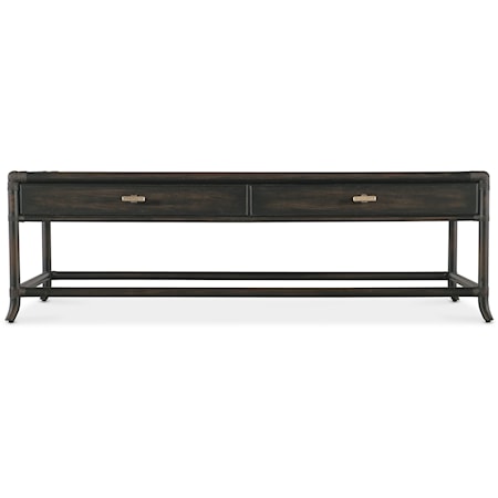 Casual 2-Drawer Cocktail Table