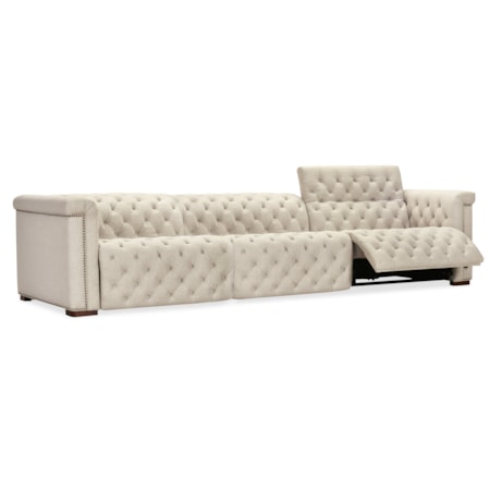 Power Reclining Chesterfield Sofa