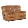 Hooker Furniture SS Power Console Loveseat w/Power Headrest