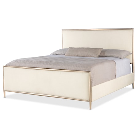 Upholstered Metal Queen Bed