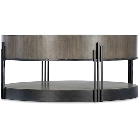 Transitional Skyline Cocktail Table with Lower Display Shelf