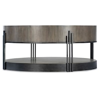 Transitional Skyline Cocktail Table with Lower Display Shelf