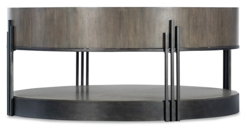Transitional Skyline Cocktail Table with Lower Display Shelf